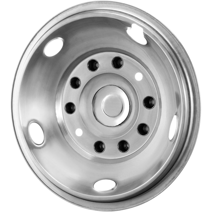 VEVOR 19.5-inch 10 Lug Wheel Simulators, 304 Stainless Steel Wheel Simulator Kit with Mirror Polished Finish, 2 Front and 2 Rear Wheel Covers Fit for Ford F450/F550 (2005-2020), 4 pcs