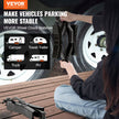 VEVOR Camper Wheel Chock Stabilizer, Heavy Duty H-shaped RV Tire Locking Chock, Built-in Wrench Fit for 3.5