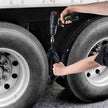 VEVOR Camper Wheel Chock Stabilizer, Heavy Duty H-shaped RV Tire Locking Chock, Built-in Wrench Fit for 3.5