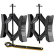 VEVOR Camper Wheel Chock Stabilizer, Heavy Duty H-shaped RV Tire Locking Chock, Built-in Wrench Fit for 3.5