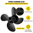 VEVOR Outboard Propeller, Replace for OEM 48-8M0084494, 4-Blade 14 1/2 x 17 Boat Propeller, Compatible w/ 135-300HP 2-Stroke & 4-Stroke Outboards, Alpha&Bravo I Stern-Drives, RH