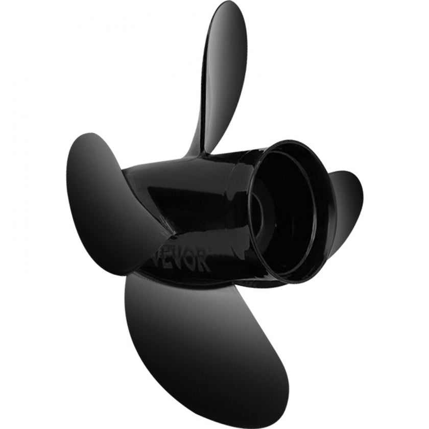 VEVOR Outboard Propeller, Replace for OEM 48-8M0084494, 4-Blade 14 1/2 x 17 Boat Propeller, Compatible w/ 135-300HP 2-Stroke & 4-Stroke Outboards, Alpha&Bravo I Stern-Drives, RH