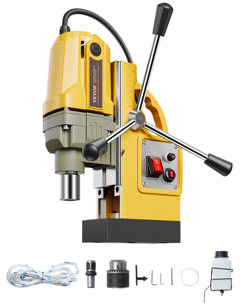 Magnetic Drill 1400W 2810 lbf Mag Drill Press 1.6 in Boring Diameter 800 RPM