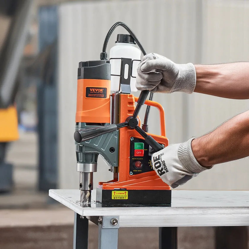 VEVOR Magnetic Drill 1450W 12800N Portable Mag Drill Press 800RPM