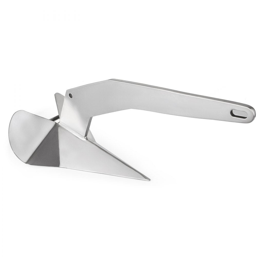 VEVOR Boat Anchor, 14LBS 6.35KG Stainless Steel Delta Style, Heavy Duty Triangular Anchor Fit for 20-35 FT Boats