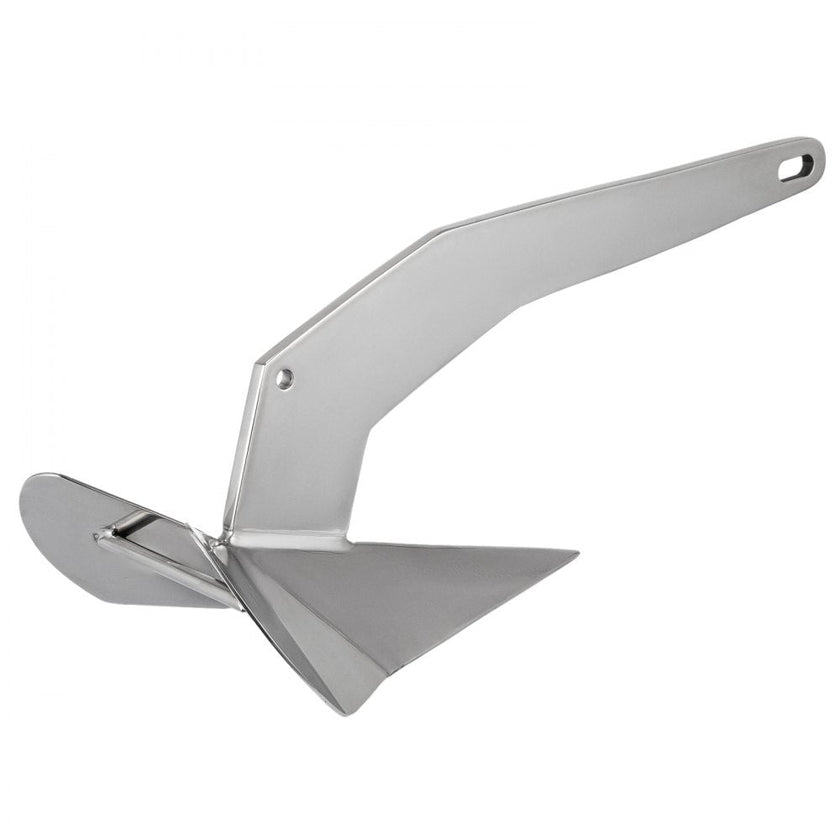 VEVOR Boat Anchor, 14LBS 6.35KG Stainless Steel Delta Style, Heavy Duty Triangular Anchor Fit for 20-35 FT Boats