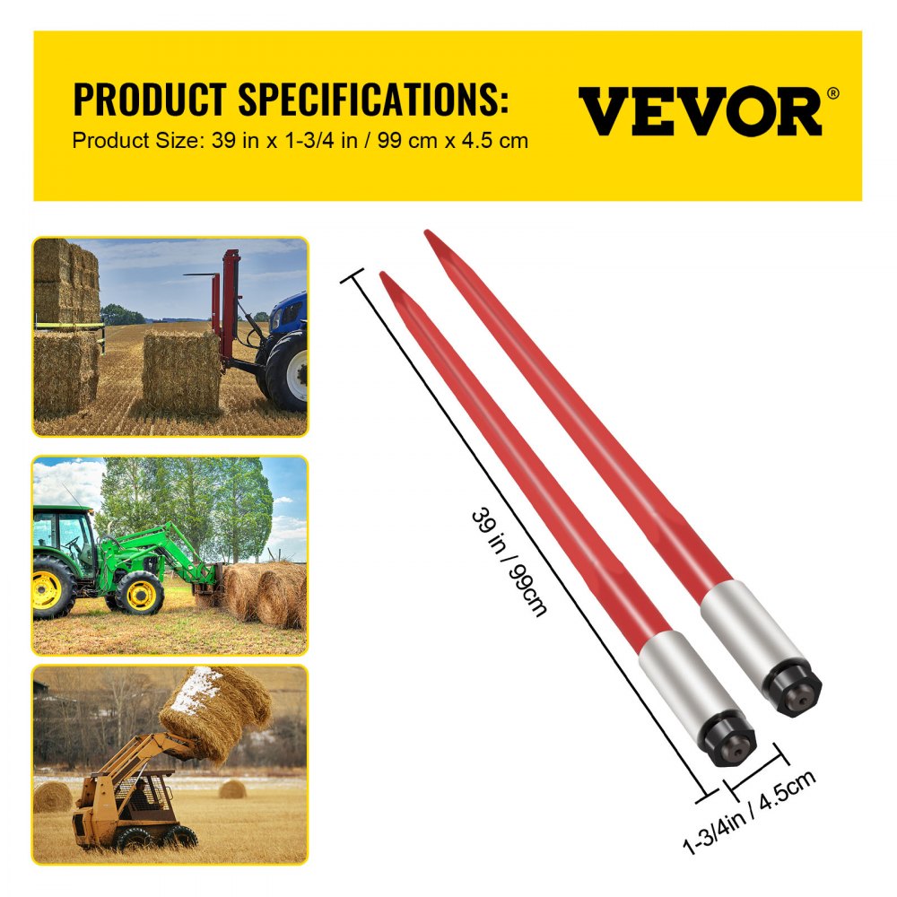 Vevor Hay Spears 2 Square 39
