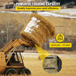 VEVOR Hay Spear Spears 49” Hay Bale Spear Spike, 4000 lbs Capacity Quick Attach Square Hay Bale Spears, 2 Pics Black Bale Forks, Bale Hay Spike with Hex Nut & Sleeve for Buckets Tractors Loaders