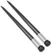 VEVOR Hay Spear Spears 49” Hay Bale Spear Spike, 4000 lbs Capacity Quick Attach Square Hay Bale Spears, 2 Pics Black Bale Forks, Bale Hay Spike with Hex Nut & Sleeve for Buckets Tractors Loaders