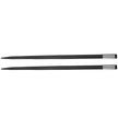 VEVOR Hay Spear Spears 49” Hay Bale Spear Spike, 4000 lbs Capacity Quick Attach Square Hay Bale Spears, 2 Pics Black Bale Forks, Bale Hay Spike with Hex Nut & Sleeve for Buckets Tractors Loaders