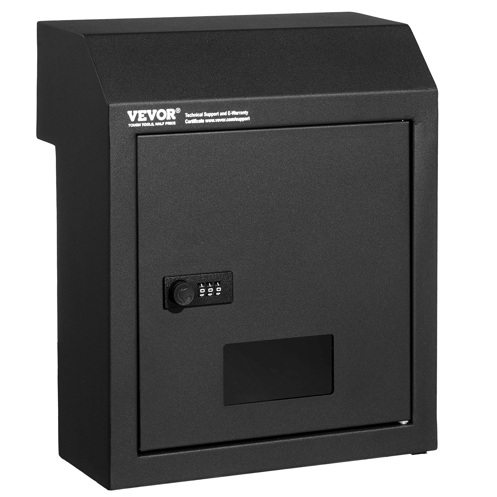 VEVOR Through The Door Key Drop Box, Heavy Duty Steel Through the Door Mailbox with 12