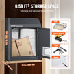 VEVOR Through The Door Key Drop Box Mailbox with Combination Lock Dark Gray