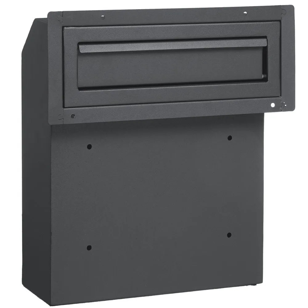 VEVOR Through The Door Key Drop Box Mailbox with Combination Lock Dark Gray
