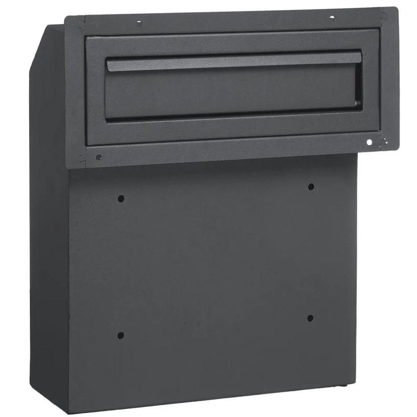 VEVOR Through The Door Key Drop Box Mailbox with Combination Lock Dark Gray