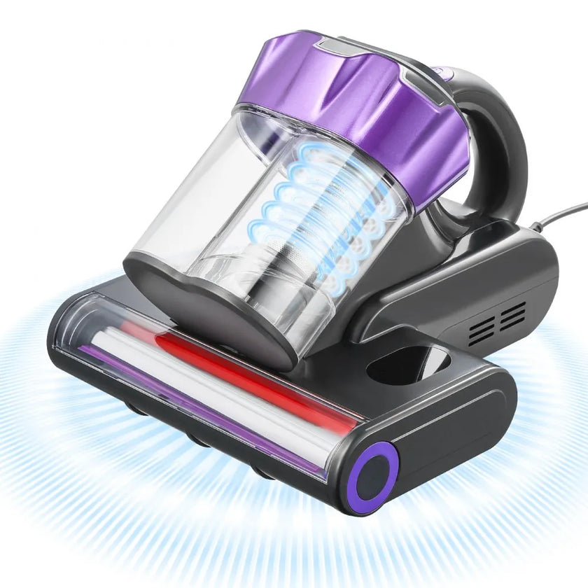 VEVOR Mattress Vacuum Cleaner with 18Kpa Powerful Suction HEPA Filter 550W Gray