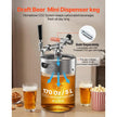 170oz Mini Keg Growler Tap System | 5L Stainless Steel Pressurized Beer Dispenser with CO₂ Regulator