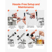 170oz Mini Keg Growler Tap System | 5L Stainless Steel Pressurized Beer Dispenser with CO₂ Regulator