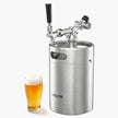 170oz Mini Keg Growler Tap System | 5L Stainless Steel Pressurized Beer Dispenser with CO₂ Regulator