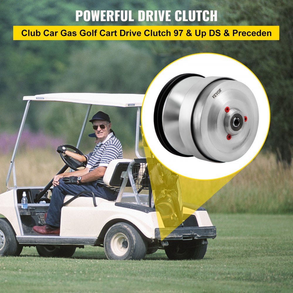 VEVOR Club Car Gas Golf Cart Drive Clutch DS Precedent Front Clutch Dry Centrifugal Clutch Compatible with U5000 RPM 5700 Nivel Metal CP0020 5700