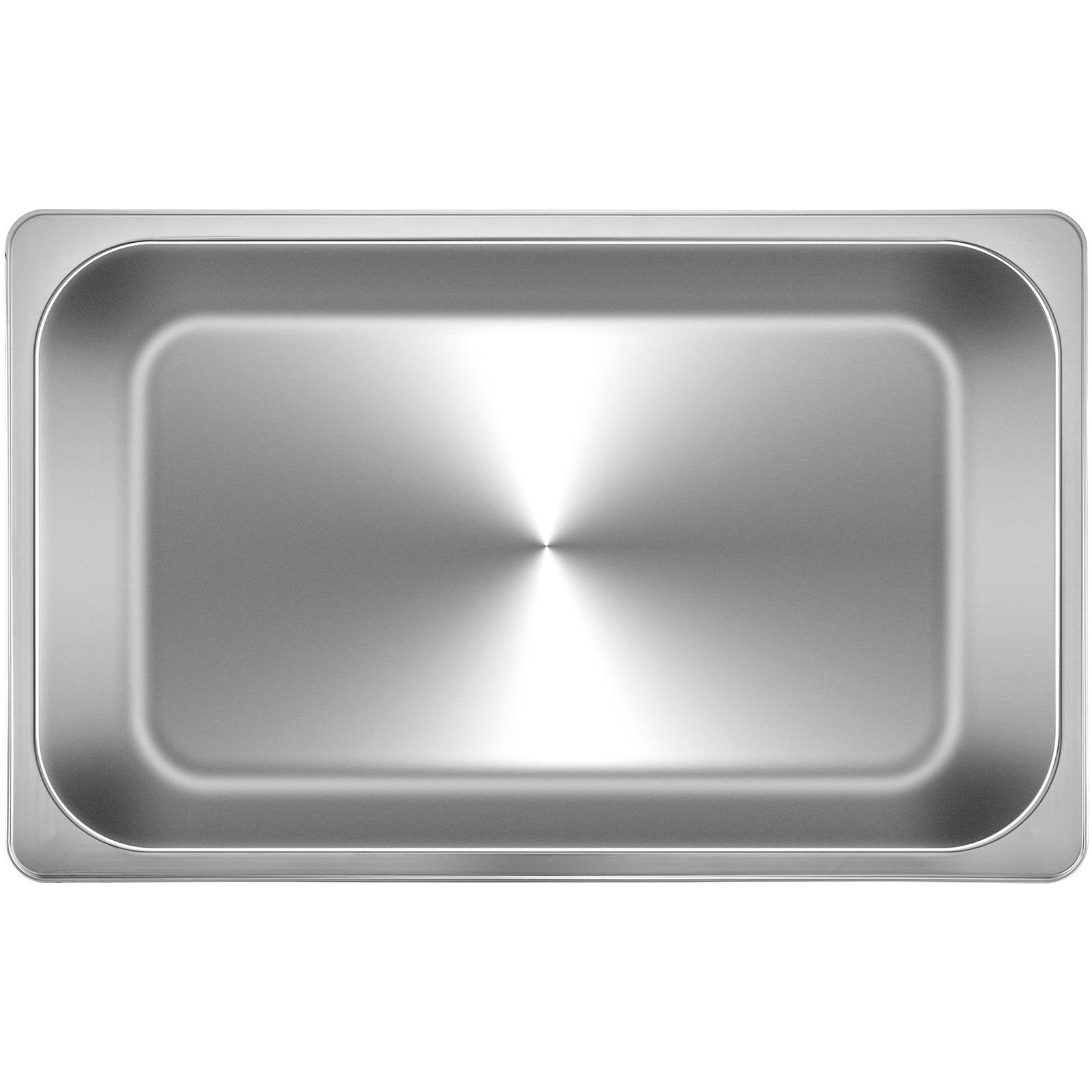 VEVOR 6 Pack Steam Table Pans 20.9 x 12.8 x 5.9 Inch Deep Steam Table Pan Full Size 20.5L Deep Food Container Stainless Steel Oven Tray Hotel Pans Anti-Jam Steam Table Food Pan