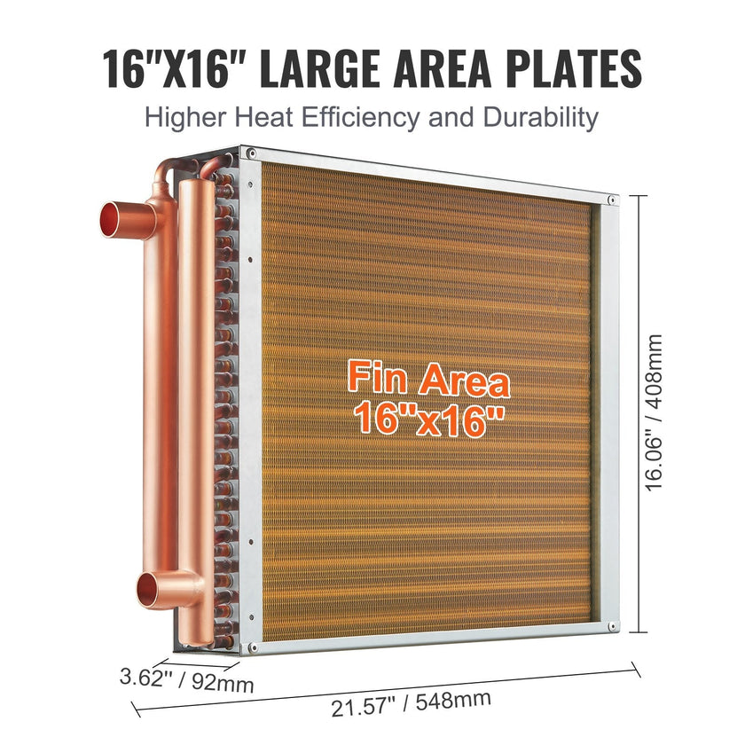 VEVOR Heat Exchanger Water to Air, 16