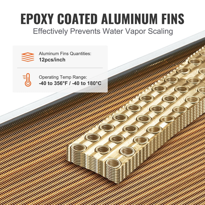 VEVOR Heat Exchanger Water to Air, 18