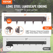 VEVOR Steel Landscape Edging, 5-pack Steel Garden Edging Borders, 39