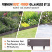VEVOR Steel Landscape Edging, 5-pack Steel Garden Edging Borders, 39