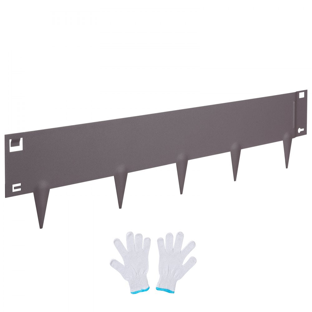 VEVOR Steel Landscape Edging, 5-pack Steel Garden Edging Borders, 39