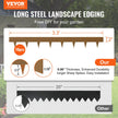 VEVOR Steel Landscape Edging, 10-pack Steel Garden Edging Borders, 39.6