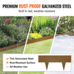VEVOR Steel Landscape Edging, 10-pack Steel Garden Edging Borders, 39.6