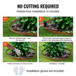 VEVOR Steel Landscape Edging, 10-pack Steel Garden Edging Borders, 39.6