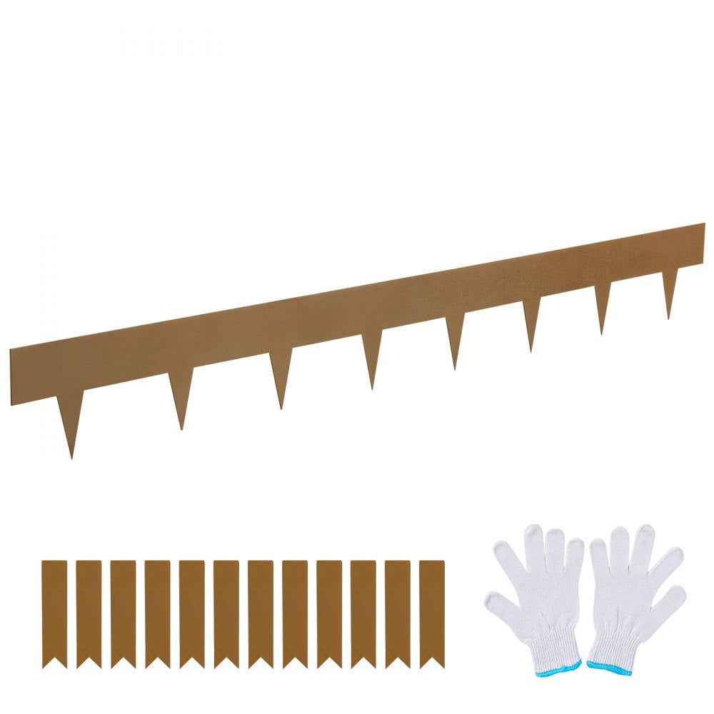 VEVOR Steel Landscape Edging, 10-pack Steel Garden Edging Borders, 39.6