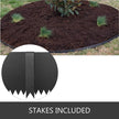 VEVOR Steel Landscape Edging 40 x 8 Inch Steel Edging For Landscaping 4pcs Steel Garden Edging Border Landscape Edging Steel Lawn Edging Garden Edging Garden Border Edging Metal Edging