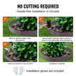 VEVOR Steel Landscape Edging, 5-pack Steel Garden Edging Borders, 39