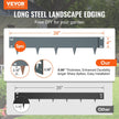 VEVOR Steel Landscape Edging, 5-pack Steel Garden Edging Borders, 39