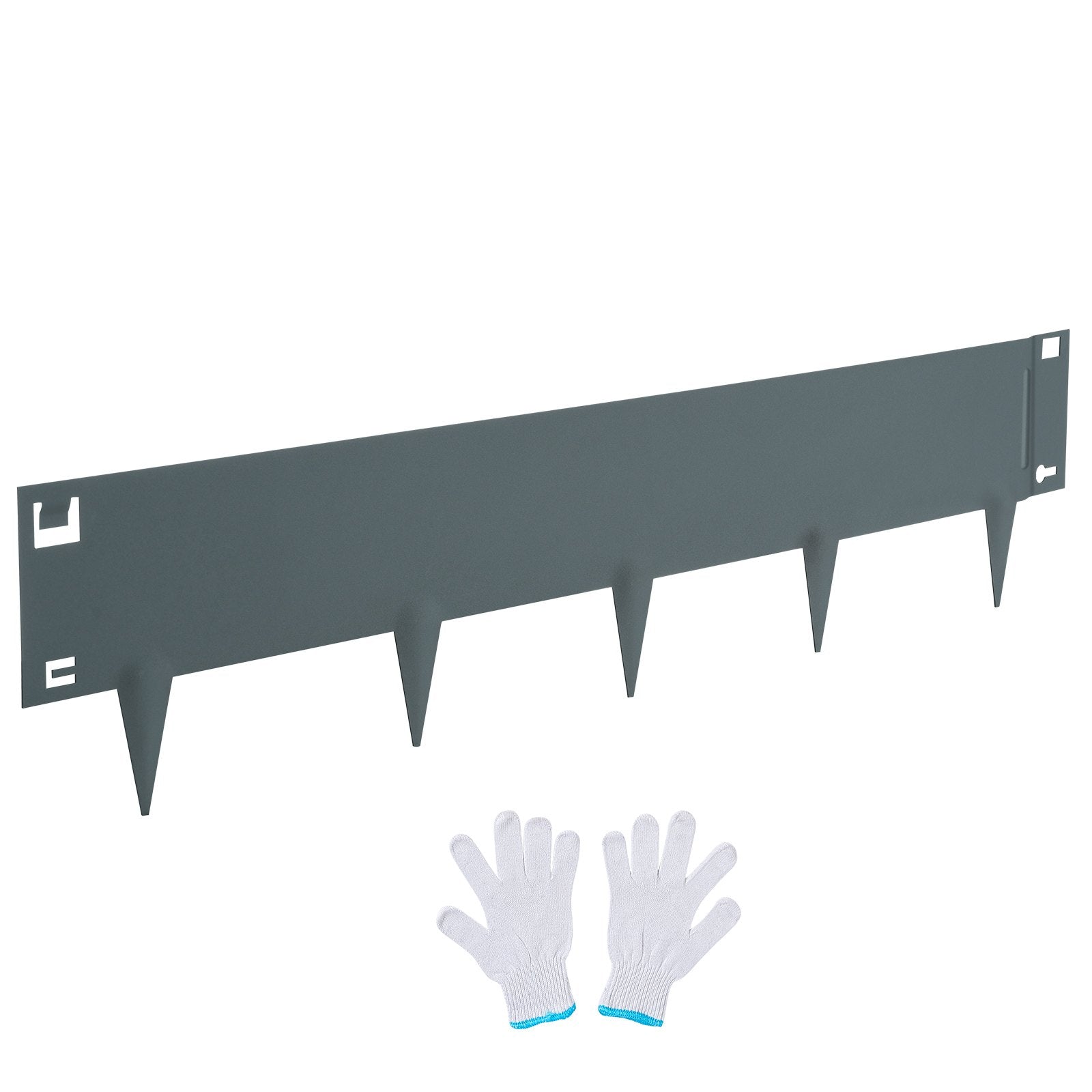 VEVOR Steel Landscape Edging, 5-pack Steel Garden Edging Borders, 39