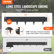 VEVOR Steel Landscape Edging, 5-pack Steel Garden Edging Borders, 39