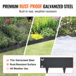 VEVOR Steel Landscape Edging, 5-pack Steel Garden Edging Borders, 39