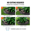 VEVOR Steel Landscape Edging, 5-pack Steel Garden Edging Borders, 39