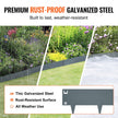 VEVOR Steel Landscape Edging, 5-pack Steel Garden Edging Borders, 39