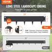 VEVOR Steel Landscape Edging, 5-pack Steel Garden Edging Borders, 39