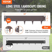 VEVOR Steel Landscape Edging, 5-pack Steel Garden Edging Borders, 39