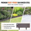 VEVOR Steel Landscape Edging, 5-pack Steel Garden Edging Borders, 39