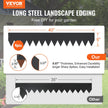 VEVOR Steel Landscape Edging, 4-pack Steel Garden Edging Borders, 40