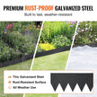 VEVOR Steel Landscape Edging, 4-pack Steel Garden Edging Borders, 40