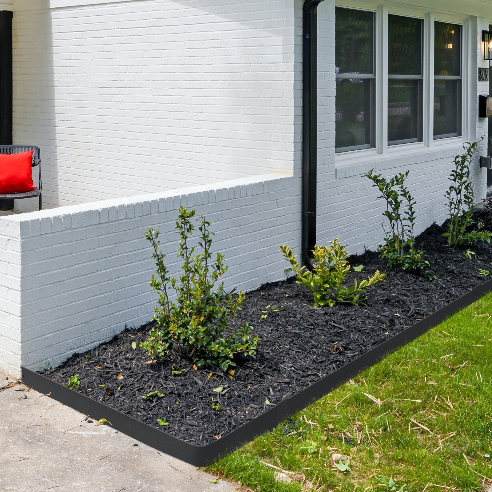 VEVOR Steel Landscape Edging, 4-pack Steel Garden Edging Borders, 40