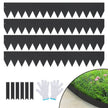 VEVOR Steel Landscape Edging, 4-pack Steel Garden Edging Borders, 40