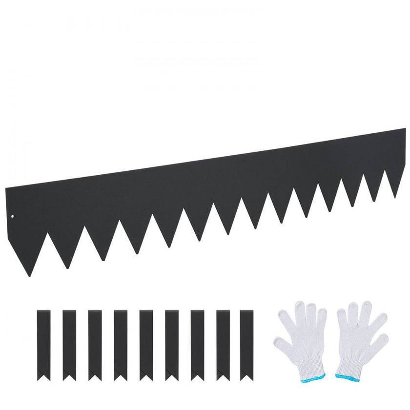 VEVOR Steel Landscape Edging, 6-pack Steel Garden Edging Borders, 40