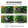 VEVOR Steel Landscape Edging, 3-pack Steel Garden Edging Borders, 40